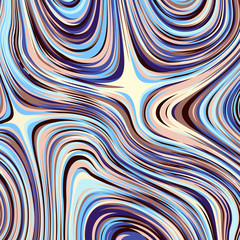 Poster - Abstract vector background. Curved psychedelic irregular lines. Pattern based on fractal image.