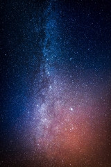 Wall Mural - wonderful universe and constellation with million stars at night