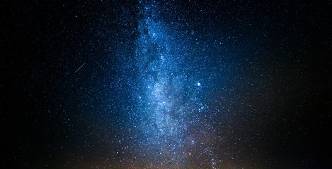 Wall Mural - beautiful milky way with million stars at night