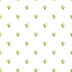 Poster - willow leaf pattern seamless in flat style for any design