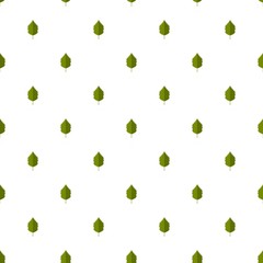 Poster - alder leaf pattern seamless in flat style for any design