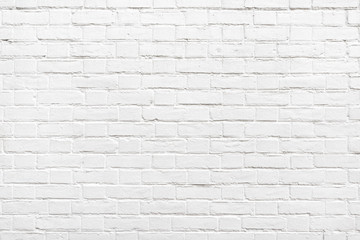 Detail of a white brick wall texture