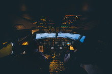 Interior View Of Plane Cabin..