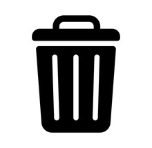 Trash Can,garbage Can,rubbish Bin Icon