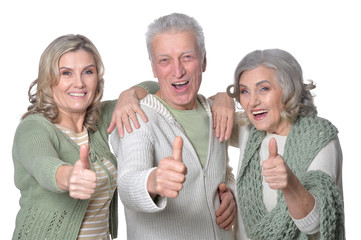 Wall Mural - parents with mature daughter 