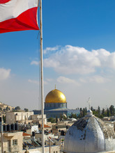 Dome Of The Rock In Jerusalem, Israel. View From The Roof Of The Austrian Hospice.