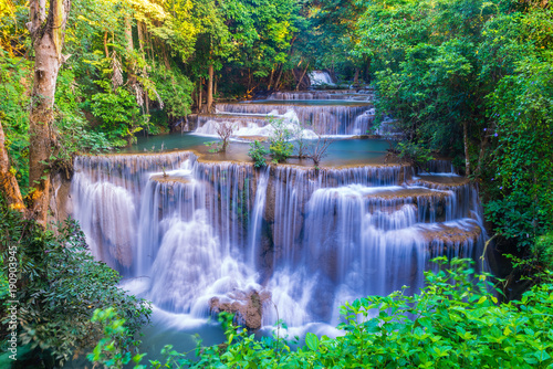 huai-mae-khamin-waterfall-at-kanchanaburi-thailand