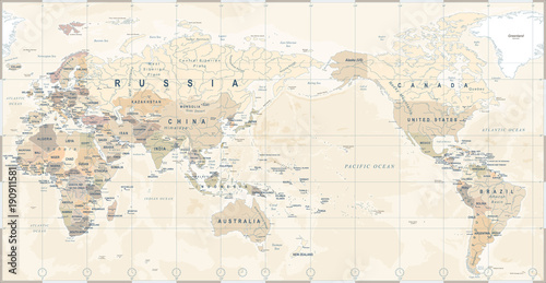 vintage-political-world-map-pacific-centered