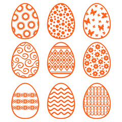 Poster - Easter decorative eggs set