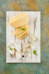 Canvas Print - Different types of cheese