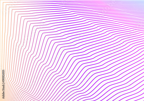 Abstract Rainbow Lines On White Background Moving Colorful Lines
