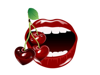 Fototapete - Cherries