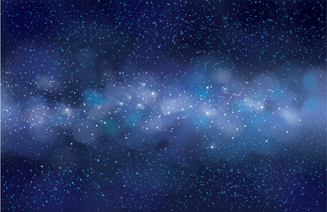 Wall Mural - vector starry sky background. milky way galaxy.