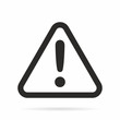 Warning, attention. Vector icon.