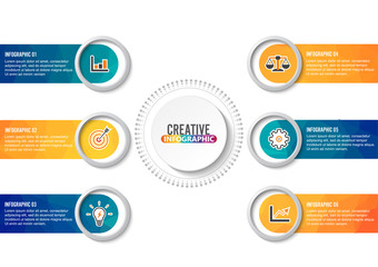 Poster - Business data visualization. Process chart. Abstract elements of graph, diagram with steps, options, parts or processes. Vector business template for presentation. Creative concept for infographic.