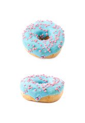 Wall Mural - Single glazed donut isolated