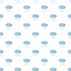 Poster - snow cloud pattern seamless in flat style for any design