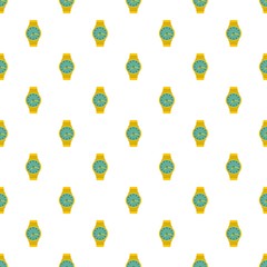 Poster - Wristwatch man pattern seamless in flat style for any design