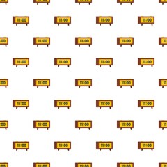 Poster - Alarm clock retro pattern seamless in flat style for any design