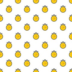 Poster - Stopwatch modern pattern seamless in flat style for any design
