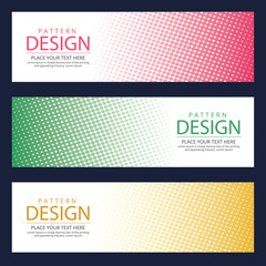 Abstract web banner design