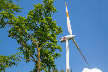 Wind turbines in the Black forest, Germany