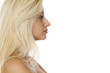 © vladimirfloyd - Profile of young blonde woman without makeup on white background