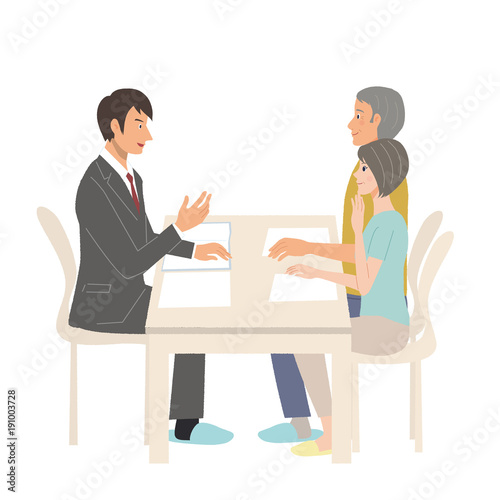 商談 ビジネスマン イラスト Adobe Stock でこのストックベクターを購入して 類似のベクターをさらに検索 Adobe Stock