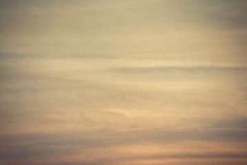 Abstract cloud sky celestial landscape background. Vintage photo toning