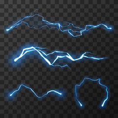 blue lightnings set