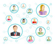people network for social media and community concept