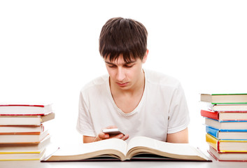 Poster - Student with a Phone