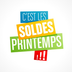 Poster - soldes printemps