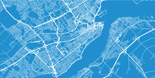 Urban Vector City Map Of Quebec, Canada