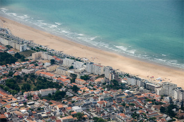 Wall Mural - Vue aérienne de Saint Jean de Monts en Vendée en France