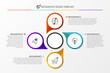 © kuliperko - Infographic design template. Diagram with 4 steps