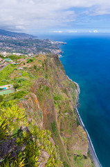 Wall Mural - View from Cabo Girao cliff. Madeira island, Portugal.