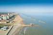 View from above of the Romagna Riviera