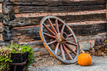 Pumpkin In Wagon Free Stock Photo - Public Domain Pictures
