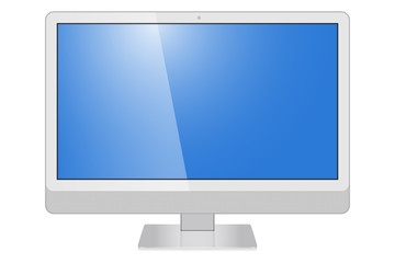 Leinwandbilder - Realistic monitor computer IMAC, tv screen isolated on a white background. To represent your application