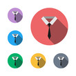  business man button symbol vector icon for app and website