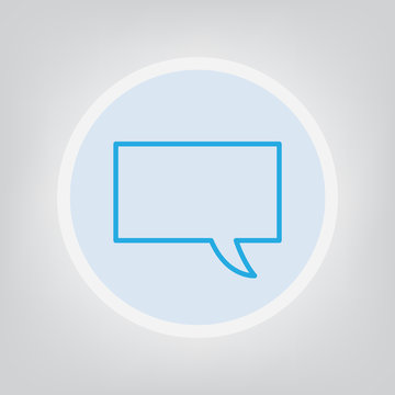 speech bubble  icon- vector illustration