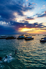 Sticker - Stone Town at sunset in Zanzibar, Tanzania.