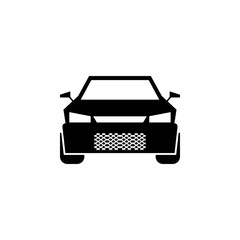 Poster - sports car front view icon. Elements of transport icon. Premium quality graphic design icon. Signs and symbols collection icon for websites, web design, mobile app
