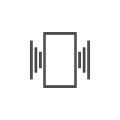 Poster - musical note icon. Elements of web icon. Premium quality graphic design icon. Signs and symbols collection icon for websites, web design, mobile app