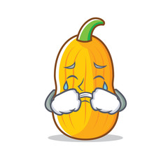 Sticker - Crying butternut squash mascot cartoon