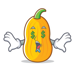 Poster - Money eye butternut squash mascot cartoon