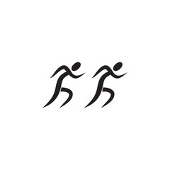 Poster - run icon. Elements of sportsman icon. Premium quality graphic design icon. Signs and symbols collection icon for websites, web design, mobile app