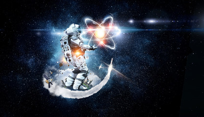 Wall Mural - Astronomy as a science. Mixed media