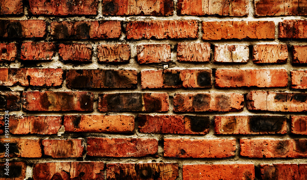 Texture Firebrick Foto de Stock Grunge brick wall. Brown brick wall. Old brick wall ...